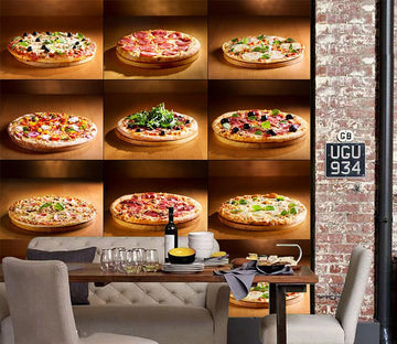 3D Delicious Pizza 1084 Wall Murals Wallpaper AJ Wallpaper 2 
