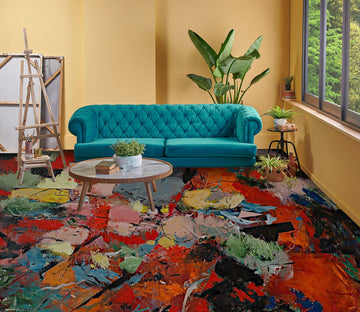 3D Colorful Paint Pattern 9921 Allan P. Friedlander Floor Mural