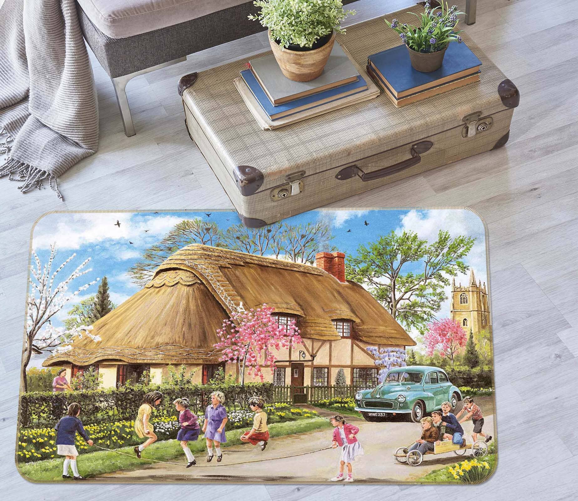 3D Spring In Their Heels 1102 Trevor Mitchell Rug Non Slip Rug Mat Mat AJ Creativity Home 