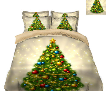 3D Christmas Tree 45074 Christmas Quilt Duvet Cover Xmas Bed Pillowcases