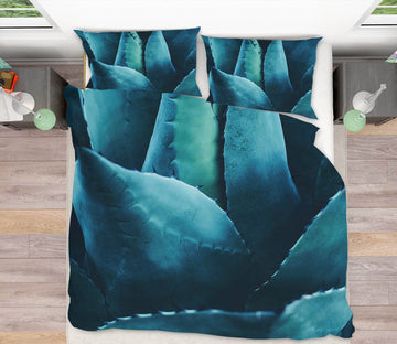 3D Green Aloe 2101 Boris Draschoff Bedding Bed Pillowcases Quilt Quiet Covers AJ Creativity Home 