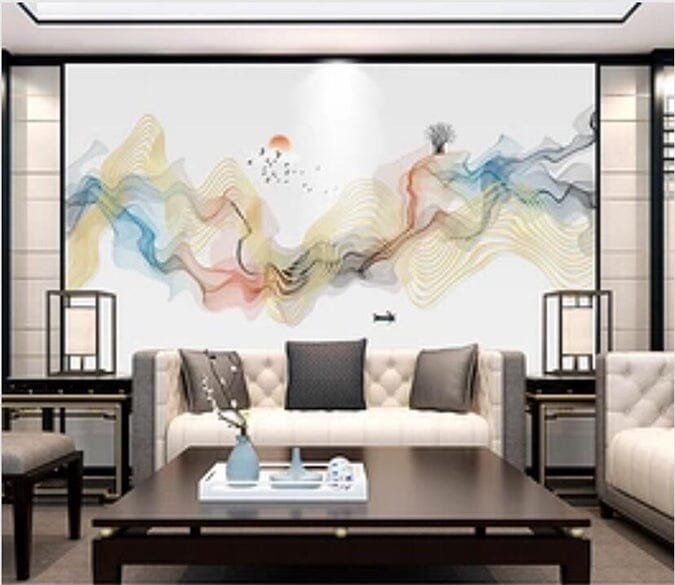 3D Red Sun 1925 Wall Murals Wallpaper AJ Wallpaper 2 
