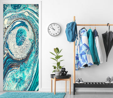 3D Green Texture 25156 Door Mural