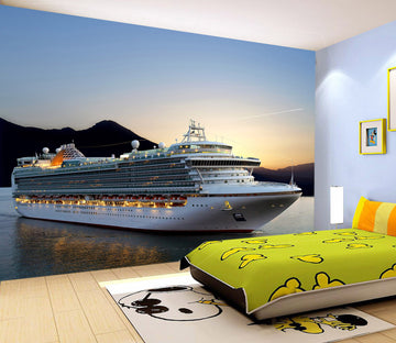 3D Sunset Cruise 150 Vehicle Wall Murals
