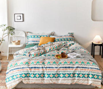 3D Green Totem Pattern 16038 Bed Pillowcases Quilt