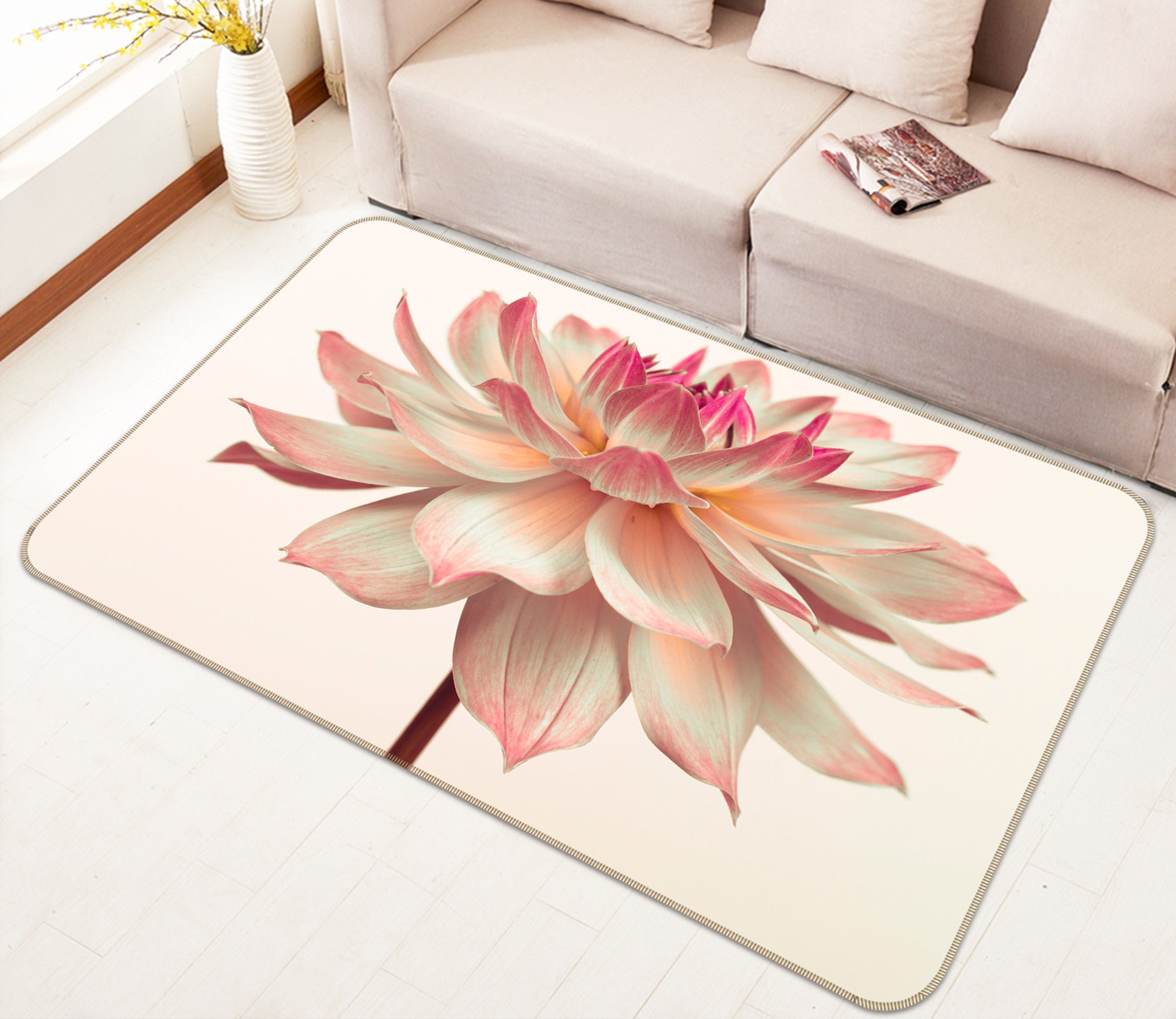 3D Flowers 83194 Assaf Frank Rug Non Slip Rug Mat