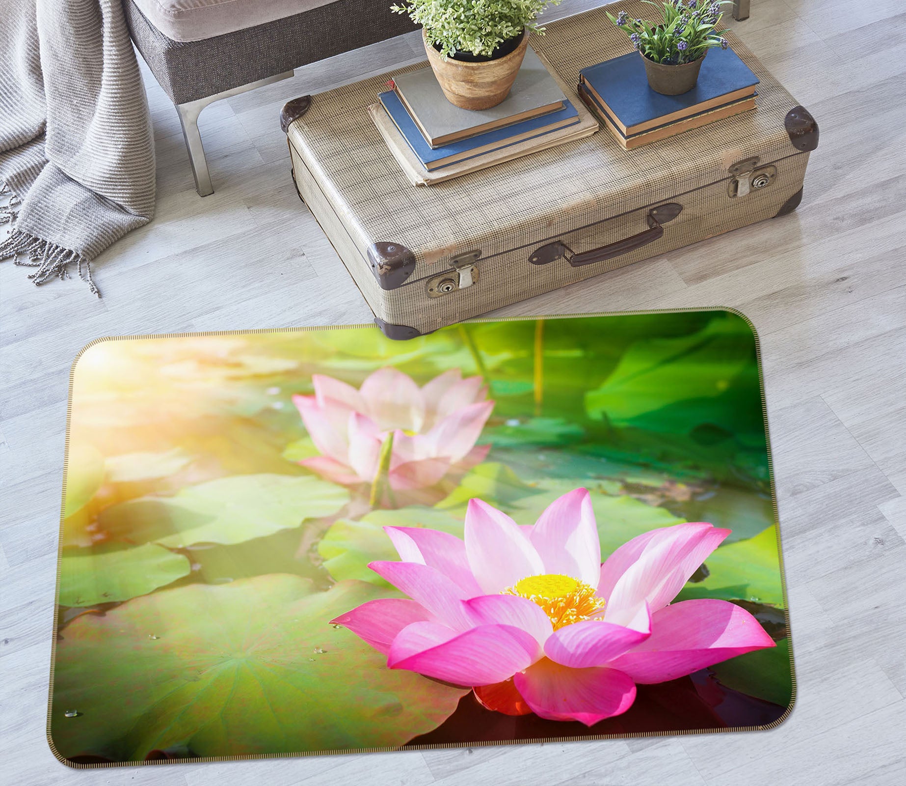 3D Lotus 31002 Non Slip Rug Mat
