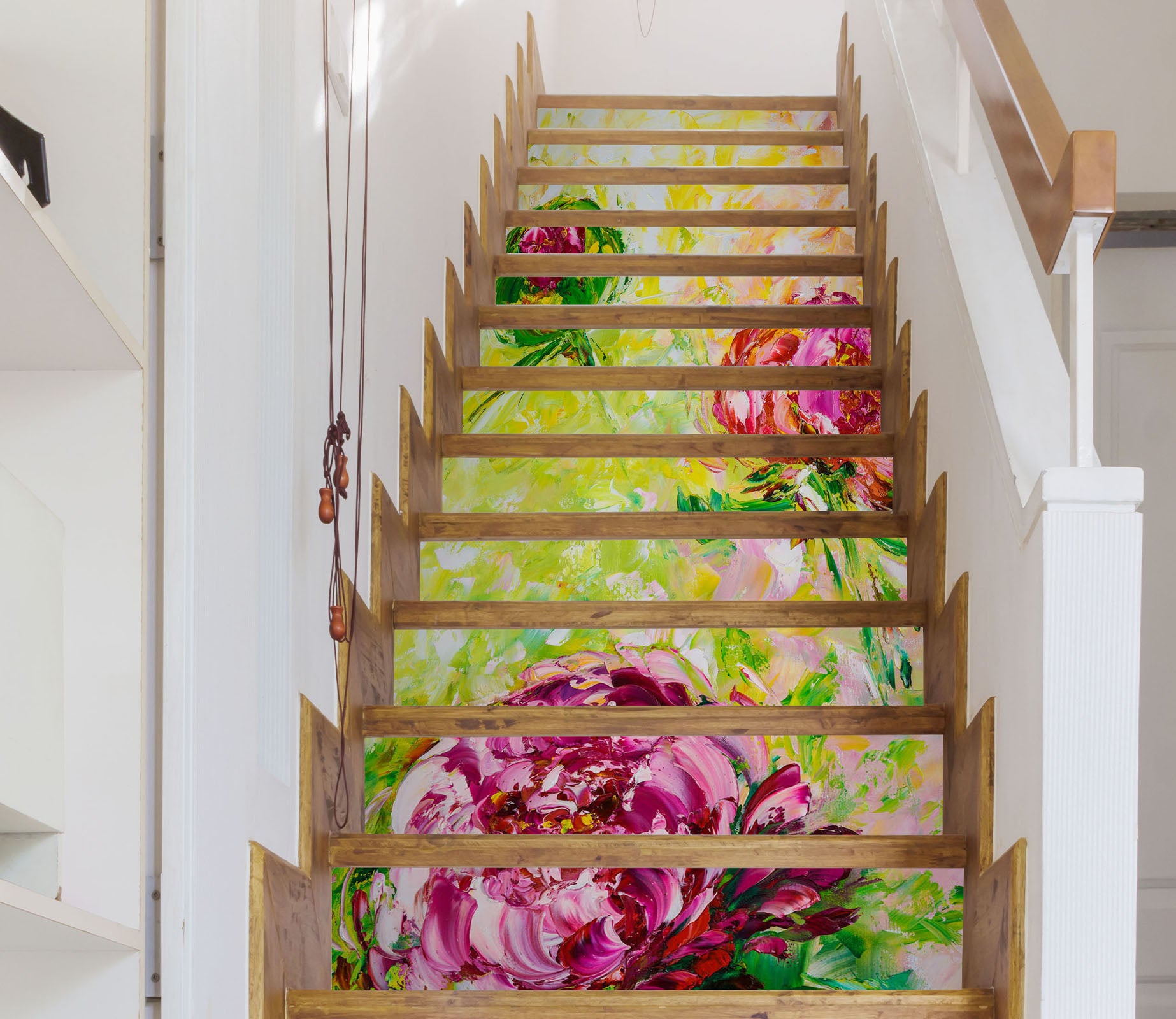 3D Pink Flower 2169 Skromova Marina Stair Risers