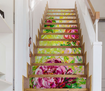 3D Pink Flower 2169 Skromova Marina Stair Risers
