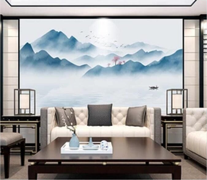 3D Misty Valley 2145 Wall Murals Wallpaper AJ Wallpaper 2 