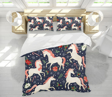 3D Unicorn Pattern 60228 Bed Pillowcases Quilt