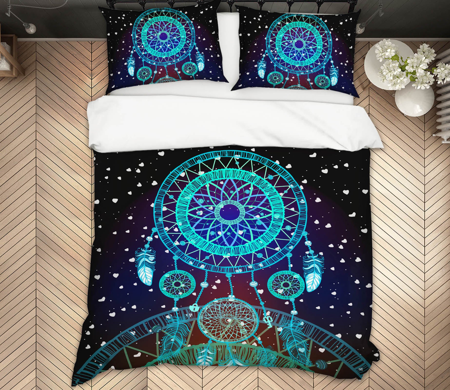 3D Blue Dream Catcher 15016 Bed Pillowcases Quilt