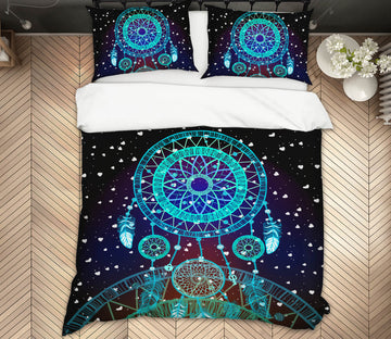 3D Blue Dream Catcher 15016 Bed Pillowcases Quilt