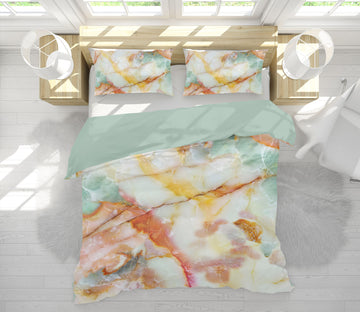 3D Marble Pattern 16007 Bed Pillowcases Quilt