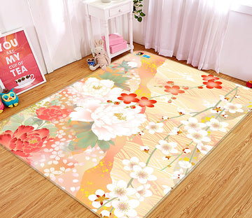 3D Flowers 66152 Non Slip Rug Mat