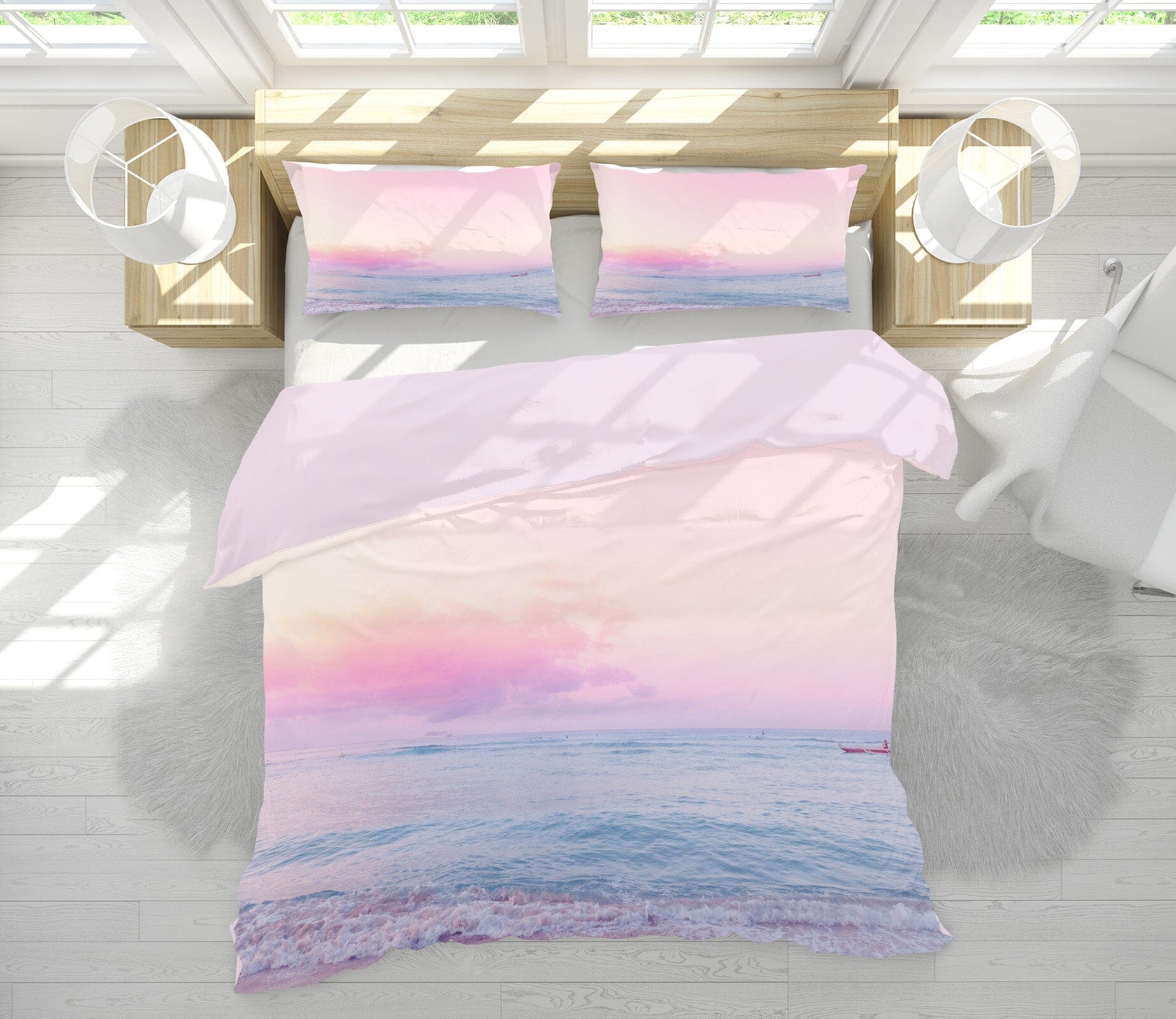 3D Sea And Sky 2005 Noirblanc777 Bedding Bed Pillowcases Quilt Quiet Covers AJ Creativity Home 
