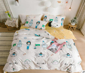 3D Little Girl 15032 Bed Pillowcases Quilt
