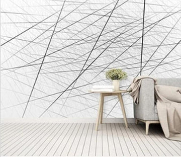 3D Black Lines 2200 Wall Murals Wallpaper AJ Wallpaper 2 