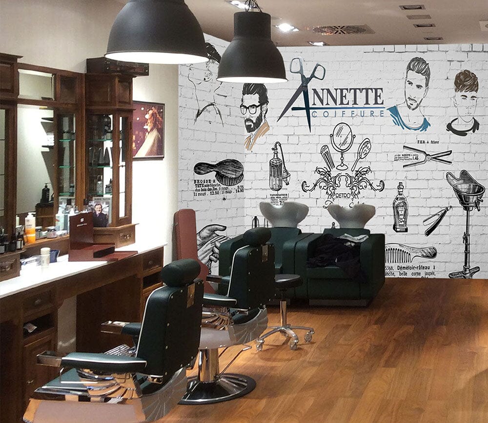 3D Haircut Sign 1474 Barber Shop Wall Murals Wallpaper AJ Wallpaper 2 
