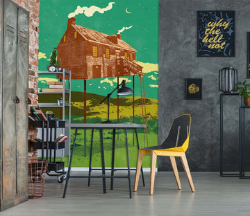 3D River House 1412 Showdeer Wall Mural Wall Murals Wallpaper AJ Wallpaper 2 