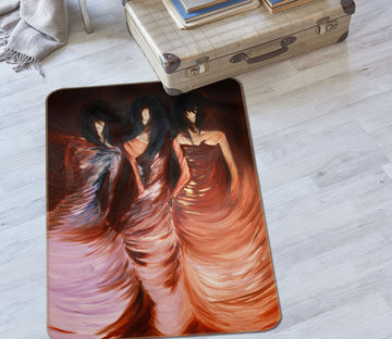 3D Three Women 33226 Non Slip Rug Mat
