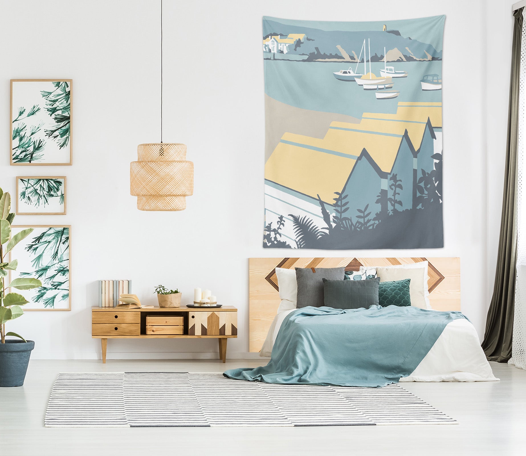 3D Yellow House 5319 Steve Read Tapestry Hanging Cloth Hang