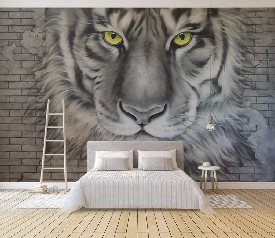 3D Black Siberian Tiger WC548 Wall Murals