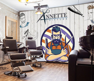 3D Start Cutting 1403 Barber Shop Wall Murals Wallpaper AJ Wallpaper 2 