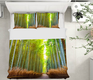 3D Kyoto Bamboo Forest 039 Marco Carmassi Bedding Bed Pillowcases Quilt