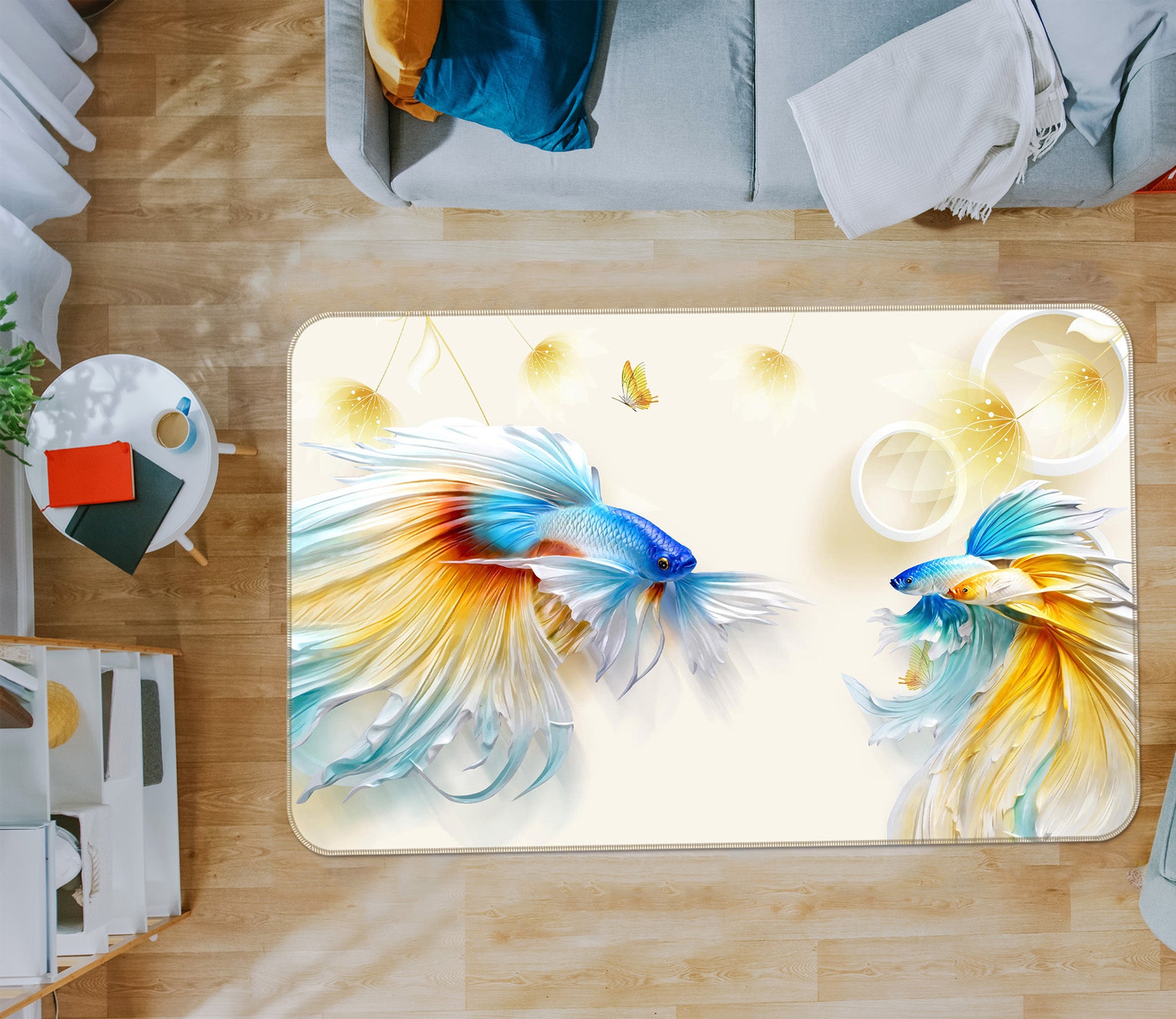 3D Goldfish 65143 Non Slip Rug Mat
