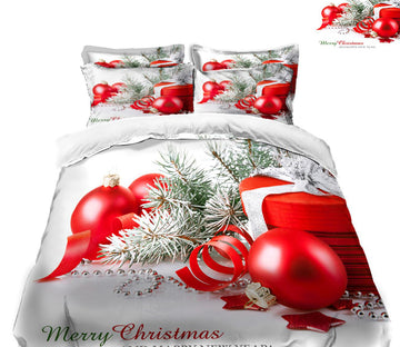3D Pendant Gift 45099 Christmas Quilt Duvet Cover Xmas Bed Pillowcases