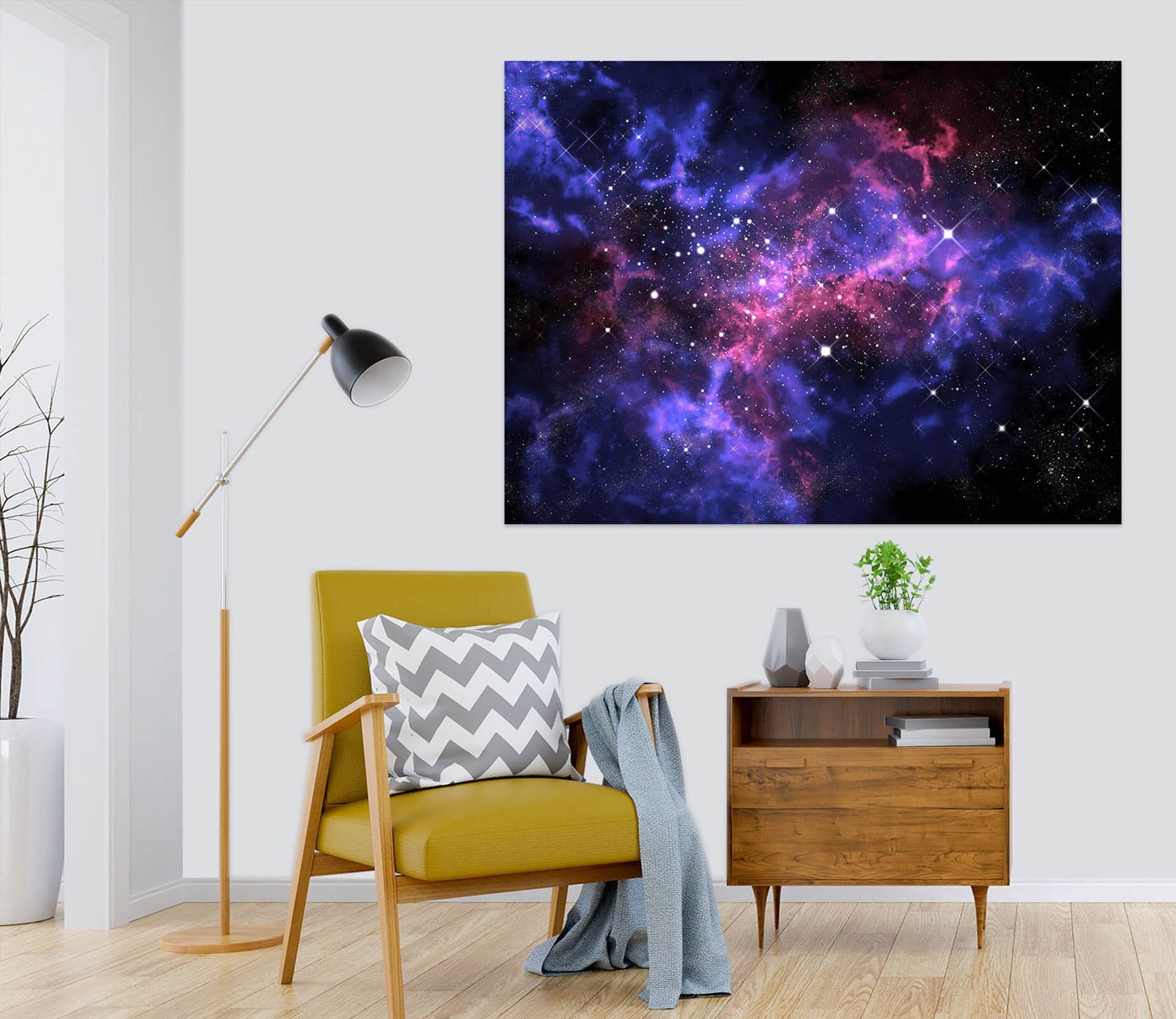 3D Purple Starry Sky 1069 Wall Sticker Wallpaper AJ Wallpaper 2 