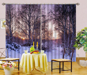 3D Dusk Forest 002 Assaf Frank Curtain Curtains Drapes Curtains AJ Creativity Home 