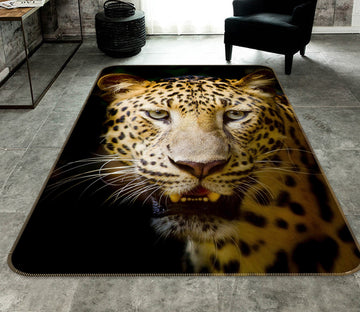 3D Mighty Leopard 195 Animal Non Slip Rug Mat