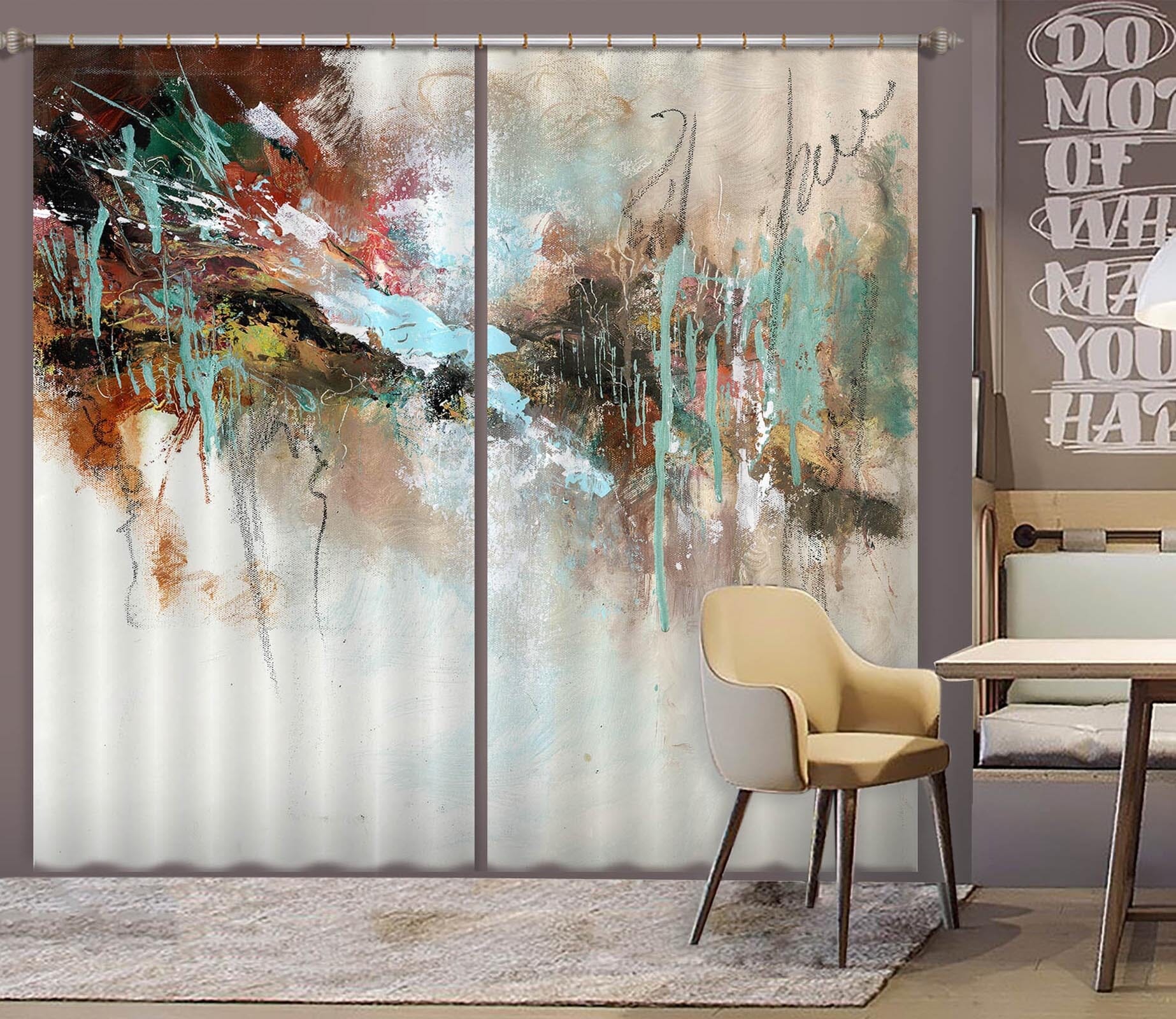 3D Seaside City 008 Anne Farrall Doyle Curtain Curtains Drapes Curtains AJ Creativity Home 