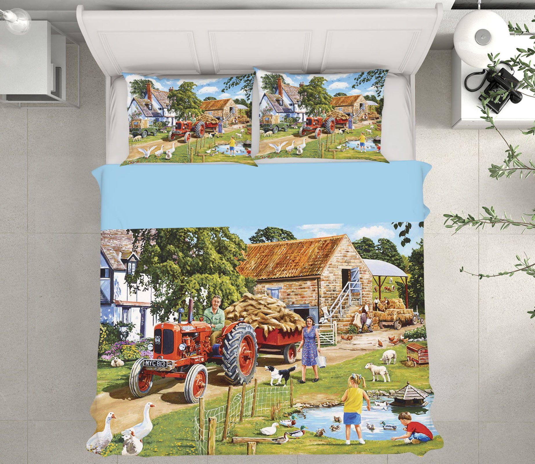 3D A Family Farm 2018 Trevor Mitchell bedding Bed Pillowcases Quilt Quiet Covers AJ Creativity Home 