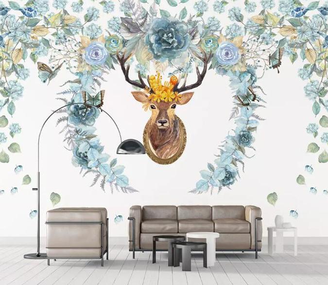 3D Elk Antler 088 Wall Murals Wallpaper AJ Wallpaper 2 