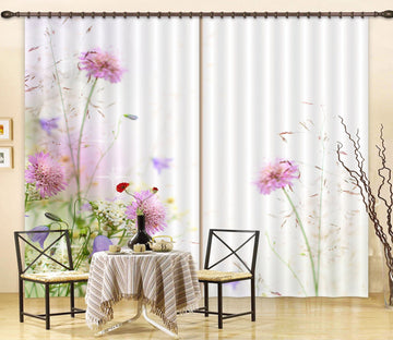 3D Purple Flowers 858 Curtains Drapes Wallpaper AJ Wallpaper 