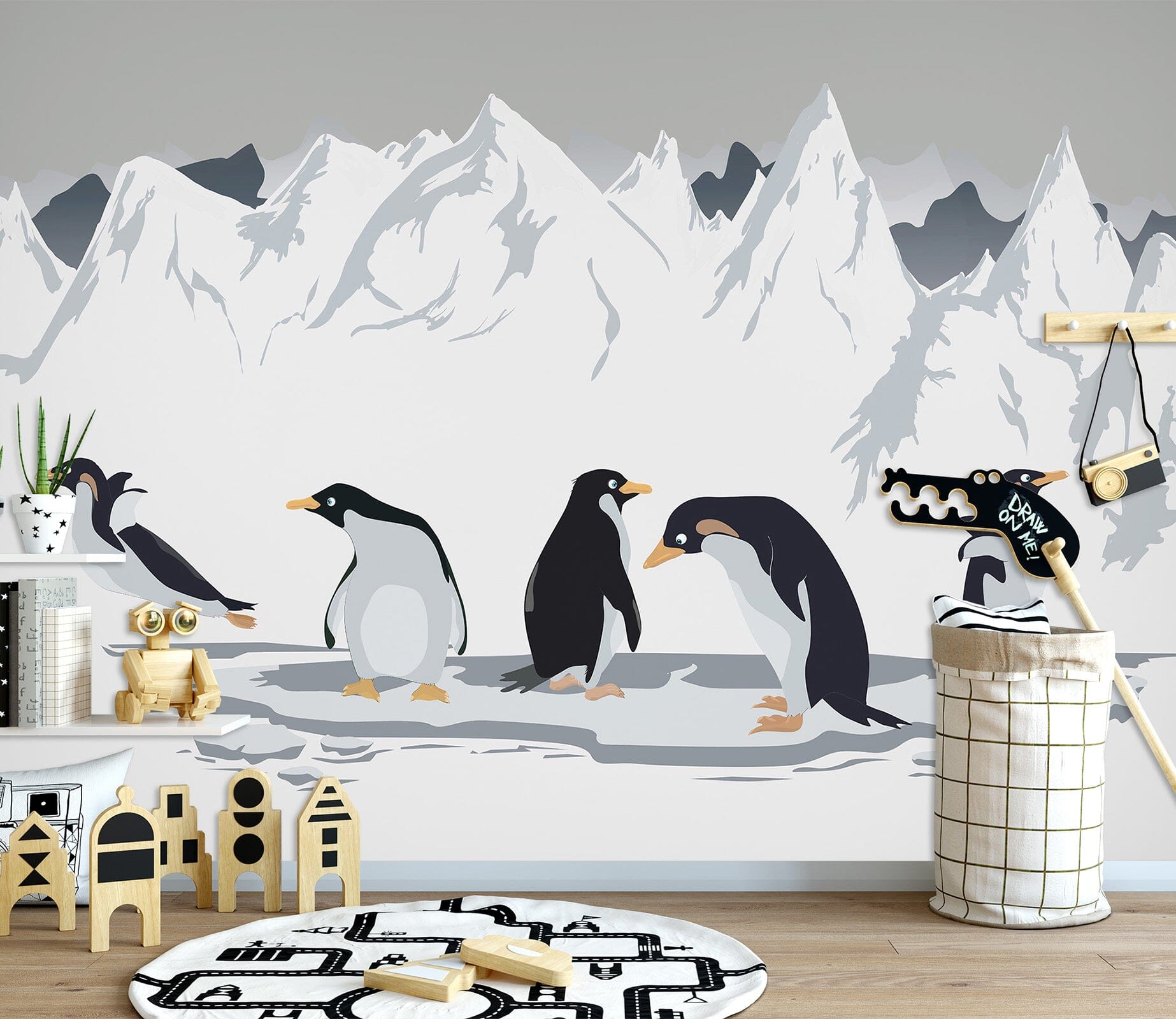 3D Arctic Penguin 1688 Wall Murals Wallpaper AJ Wallpaper 2 