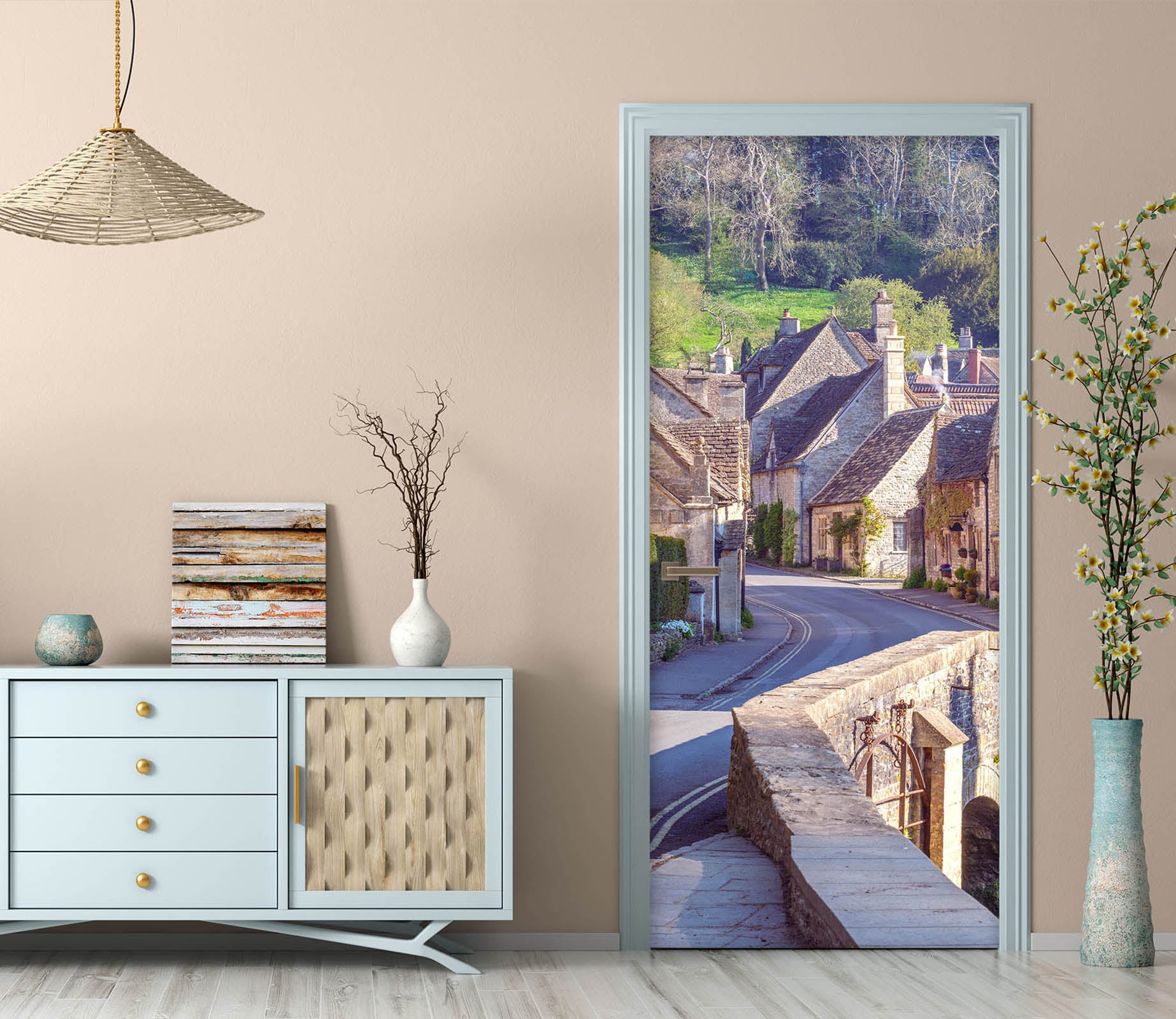3D Country Road 5157 Assaf Frank Door Mural