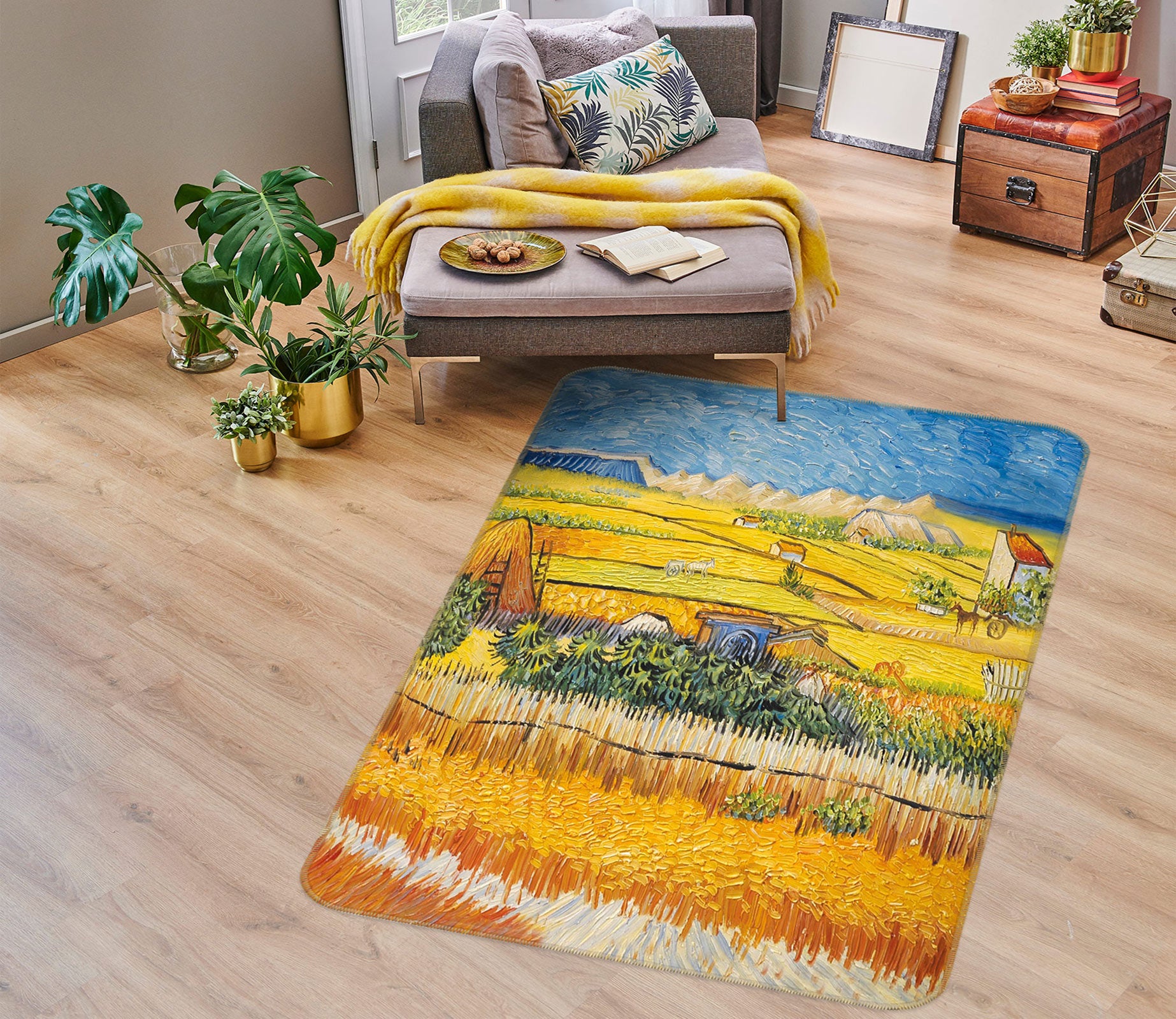 3D Golden Field 76147 Non Slip Rug Mat
