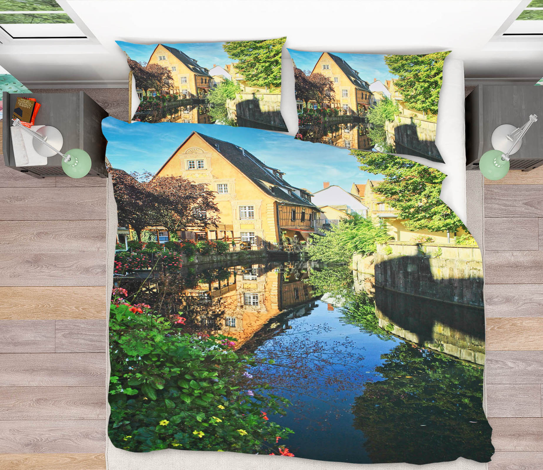 3D River Grass House 8667 Kathy Barefield Bedding Bed Pillowcases Quilt
