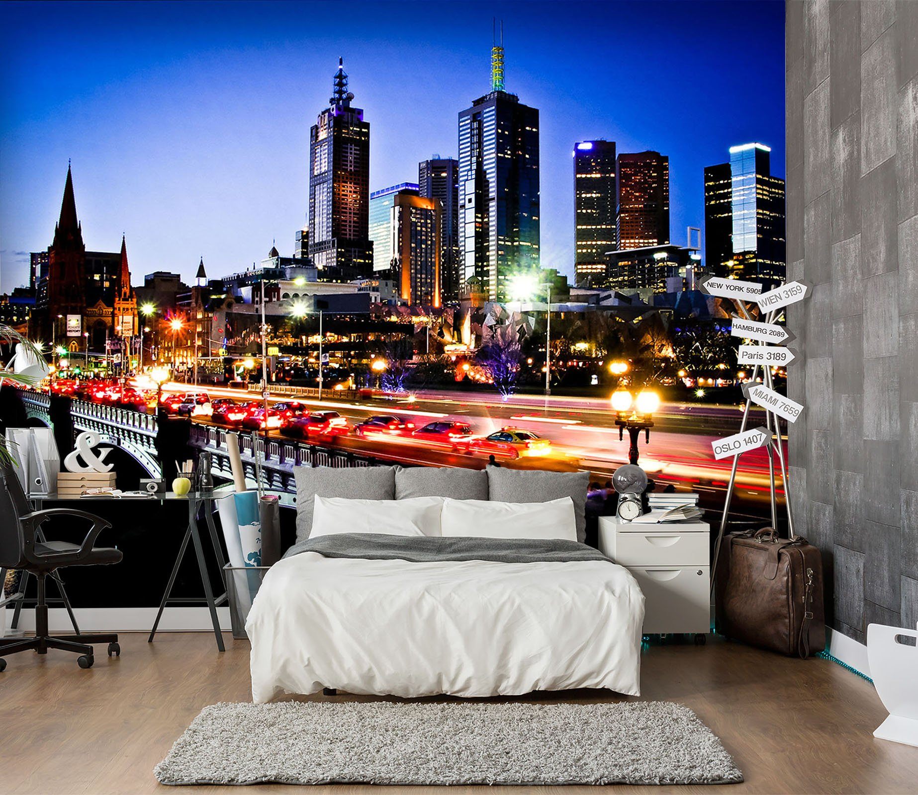 3D City Night Scene 585 Wallpaper AJ Wallpaper 2 