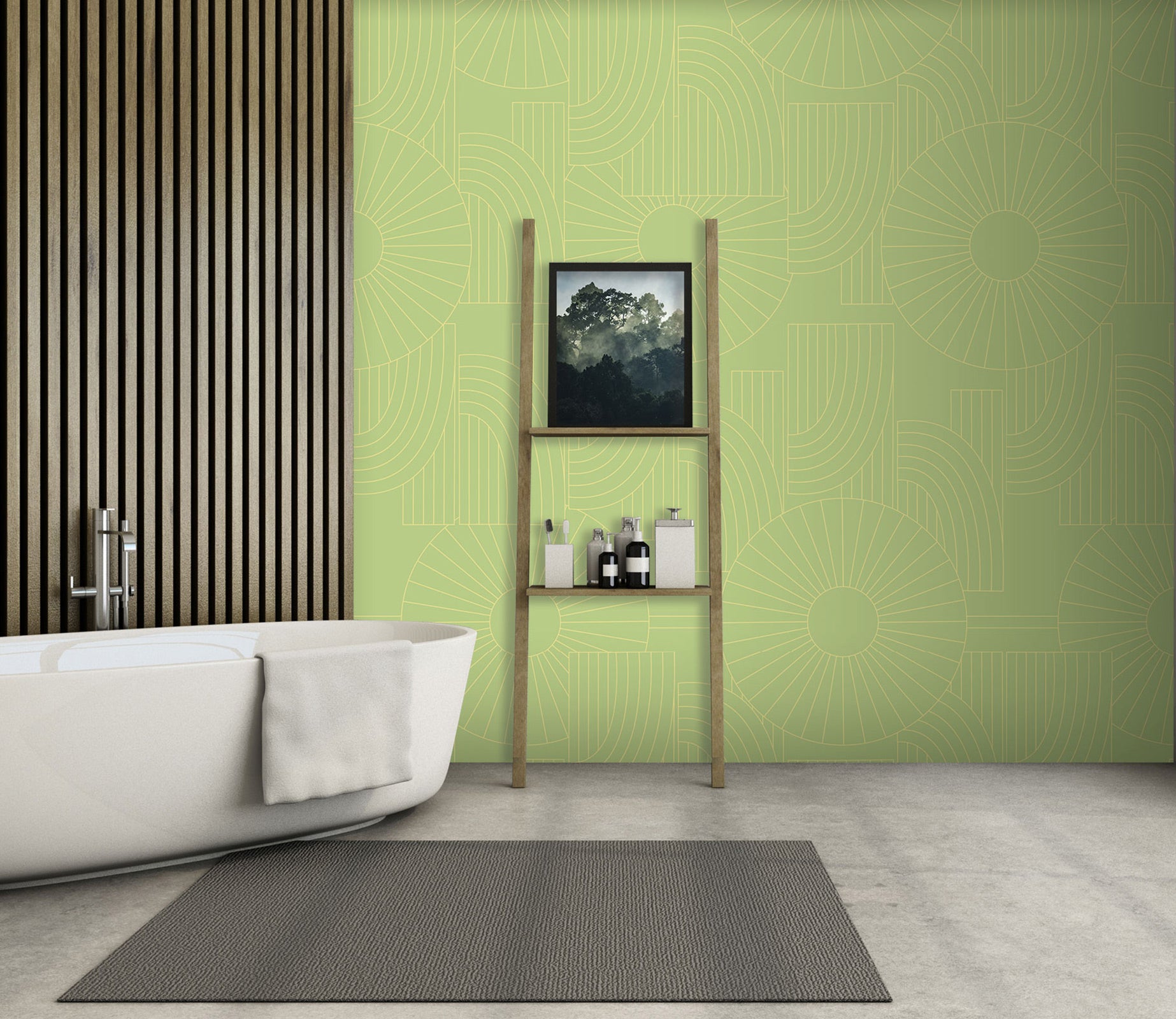 3D Green 98140 Kasumi Loffler Wall Mural Wall Murals