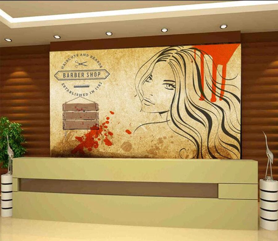 3D Sketch Girl 1509 Wall Murals Wallpaper AJ Wallpaper 2 