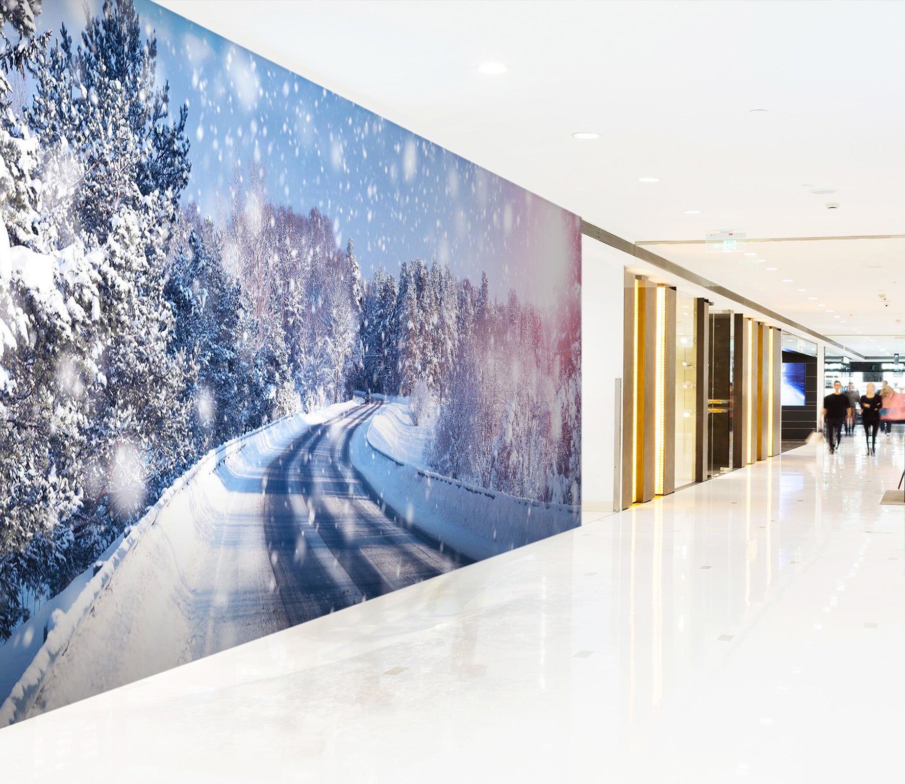 3D Snowflake Sunshine 141 Wall Murals