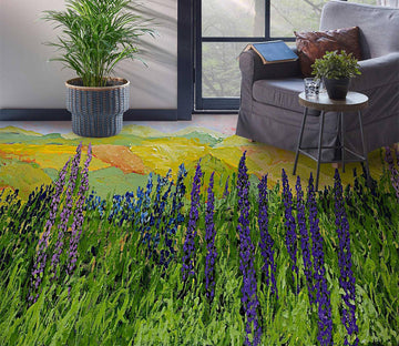3D Grass Flower Bush 9555 Allan P. Friedlander Floor Mural