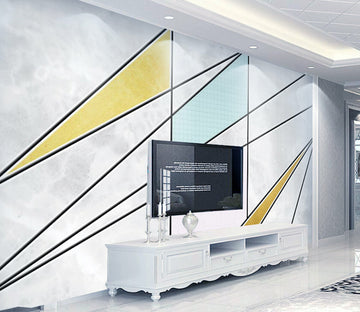 3D Colored Triangle WG077 Wall Murals
