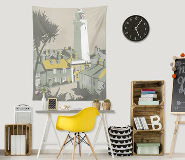 3D Small Town House 5376 Steve Read Tapestry Hanging Cloth Hang