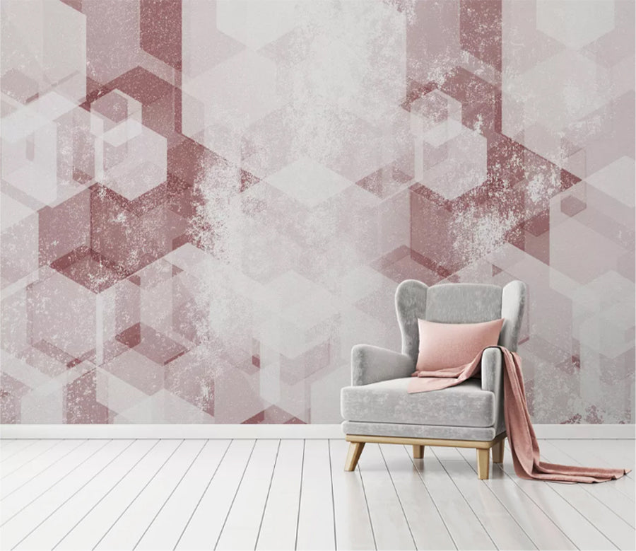 3D Pink Graphics WC1887 Wall Murals
